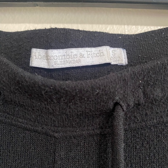 Abercrombie & Fitch Soft Black Lounge Pants Size Small - Picture 2 of 4